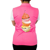 Dama Cup Cake Negro Chef Mode Playera Cocina, Filipina