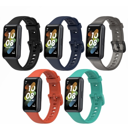 5 Piezas Correas Compatible Con Huawei Band 7 Silicona