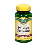 Spring Valley - Enzima De Papaya, 180 Tabletas Masticables