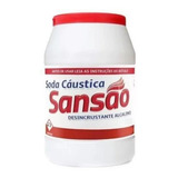 Soda Cáustica Sansão Granulada Escama 500g Sabão Desentupir