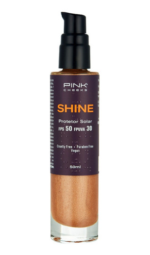 Shine Protetor Solar Corporal Com Iluminador Dry Fps 50 50ml