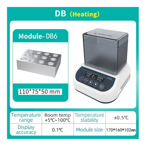 Calentador De Laboratorio De Incubadora Baño Db-6(15mlx12)