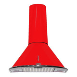 Campana Cocina Circular 60 Color Rojo Luz Led Motor Turbo 3v