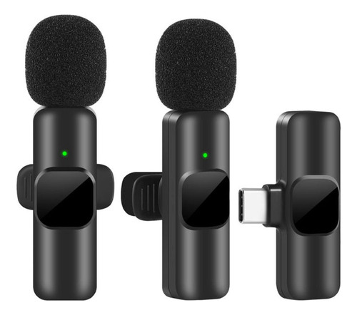 2 Microfonos Solapa Inalambrico Celular Tablet Pc Tipo-c