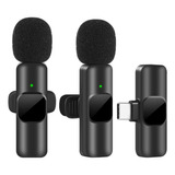 2 Microfonos Solapa Inalambrico Celular Tablet Pc Tipo-c