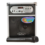 Parlante Cabina Sonido Usb Mic Tf Amplificador Recargable 