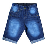 Bermuda Juvenil Jeans Masculino Short Roupa Menino