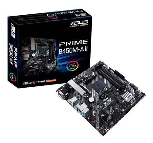 Mother Asus B450m A Ii Prime Am4 Ryzen 5000 Color Negro