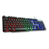 Teclado Gamer Semi - Mecânico Rise Mode G1 Rgb Ptbr Cor De Teclado Preto