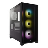 Gabinete Gamer Corsair 4000x 3 Fans Rgb Negro Atx