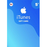 Gift Card Itunes (usa) - 5 Usd