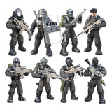 Figuras Del Equipo Swat De Call Of Duty De 8 Piezas, Juego M