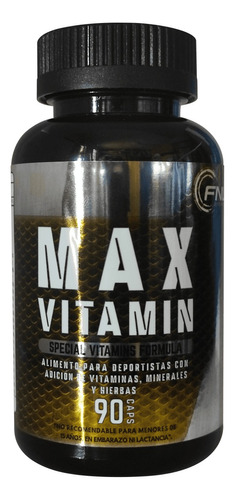 Max Vitamin 90 Cápsulas Fnl Sport Nutrition