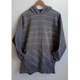 Buzo One Effect Talle L Gris Hoodie Oversize