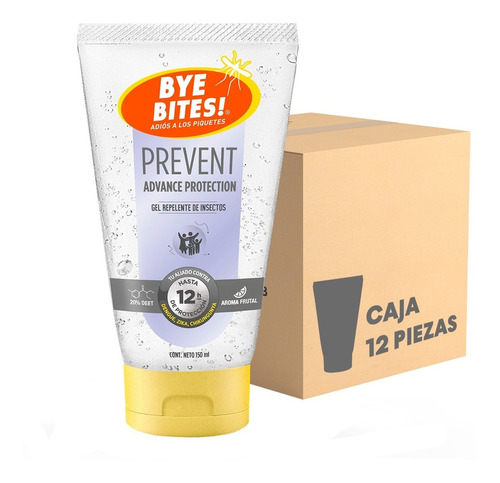 Gel Repelente Insectos Mosquitos Prevent 12 Hr Caja 12 Pzs