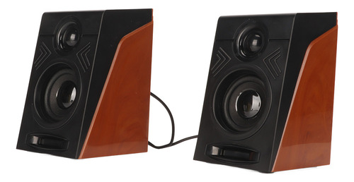 Parlantes Hifi Deep Bass Para Pc, Volumen Ajustable, Plug An