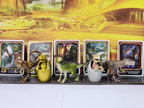 Jurassic World Lote Captivz 30 Aniversario Velociraptor Trex