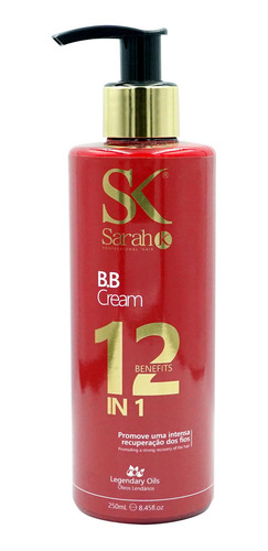B.b Cream 12 En 1 De Sarahk 250ml (recupera El Cabello)