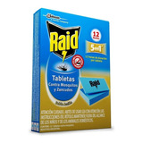 Raid Tabletas 5en1 Anti Mosquitos Zancudos 12 Unidades