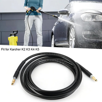 Manguera de Limpieza QYJU 10m Negra para Lavadora a Presión Karcher K2-K5 5800PSI | Meses sin interés