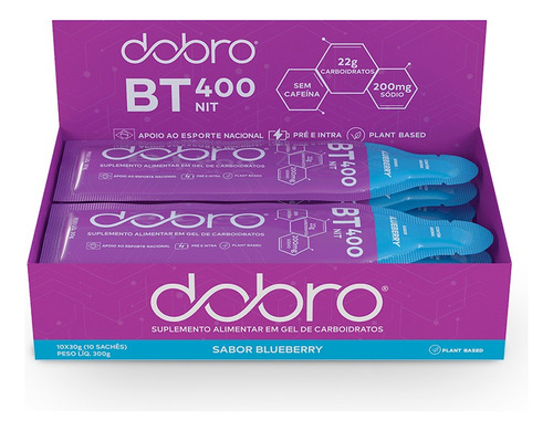 Bt Nitrato Gel Dobro Sabor Blueberry (10un X 30g)