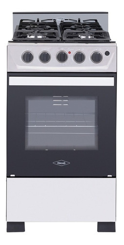 Estufa De Piso Haceb Romero Cristal 50 Gas Natural Inox