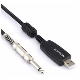 Hosongin Cable Usb Para Guitarra Interfaz Usb Macho A 0.250 