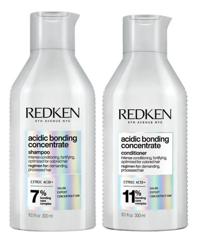 Pack Redken Abc Shampoo+ Acondicionador 300ml + Cosmetiquero