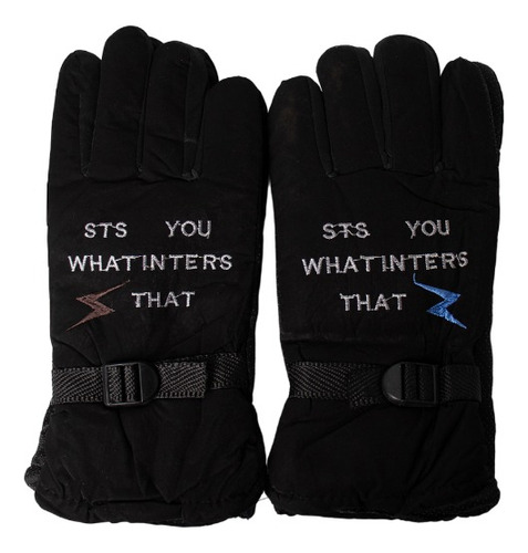 Guantes Deportivos Moto Letras Impermeables Invierno Hombres Talle Unico