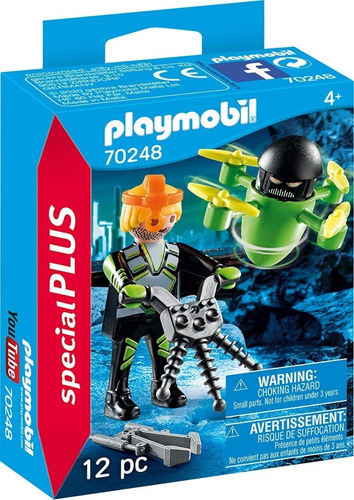 Playmobil Special Plus 70248 Agente Con Dron