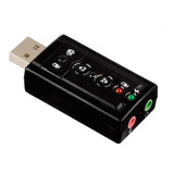 Tarjeta De Sonido Usb 7.1 Con Control De Volumen