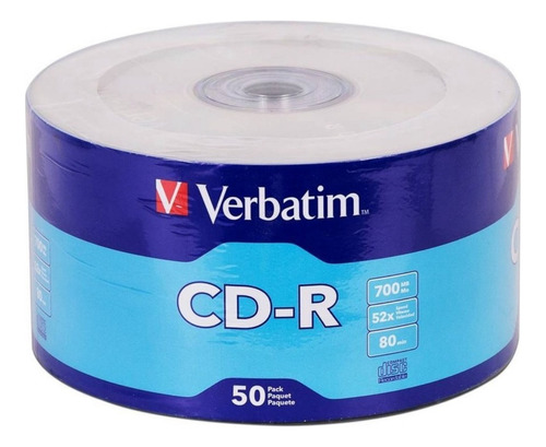 Verbatim #97488 Disco Cd-r 52x 80min 700 Mb C/50 Nuevo