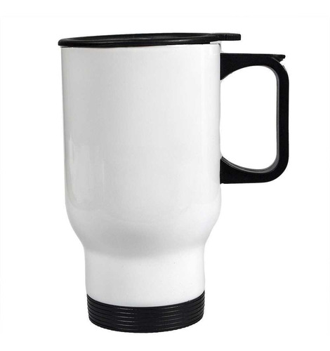 Taza Blanca Térmica Sublimable Mug Pack X4 C/caja Acero Inox