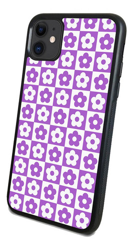 Funda Celular Diseño Florecitas Moradas Todos Los Modelo