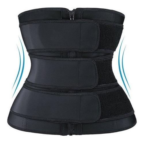 Faja Corset Modeladora Térmica Doble Capa Triple Compresión 