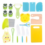 Conjunto De Cozinha Infantil De 18 Peças Real Montessori Kit