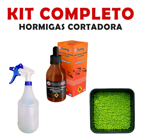 Kit Insecticida Veneno Mata Hormigas + Cebo Granulado 250gr