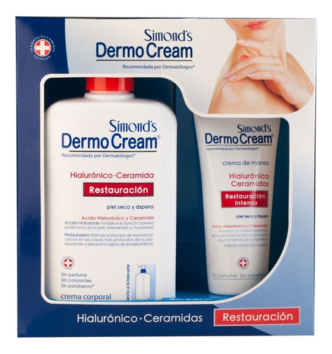  Pack Cremas Dermocream Hialurónico 400ml+pomo De Manos 80ml