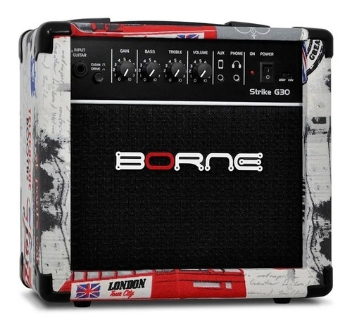 Amplificador Borne Cubo Para Guitarra Strike G30 London 15w