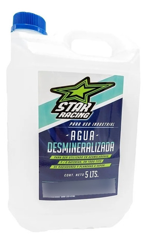 Agua Desmineralizada De 5 Lts