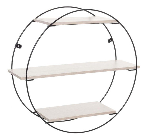 Repisas Moderna Circular 46x46x16 Cm Crema