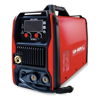 Soldadora Inverter Mig Led Panel Laser 200 Mma Tig Lift Gas Rojo | Mismo precio en cuotas