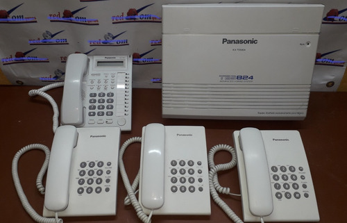 Conmutador Panasonic Kx-tes824 + Kx-t7730 Y 3 Teléfonos 