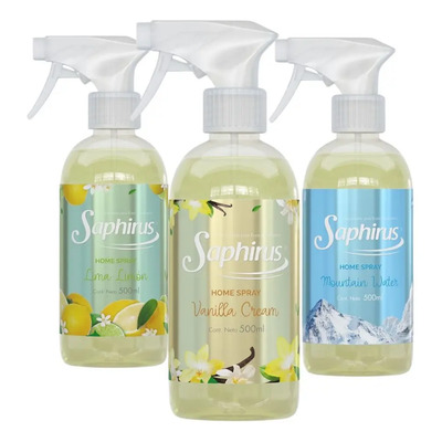3 Home Spray Saphirus Aromatizante Ropa Y Ambientes 500ml | MercadoLibre