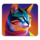 Mouse Pad Gatos Gatito Colores Varios Personalizado 1444