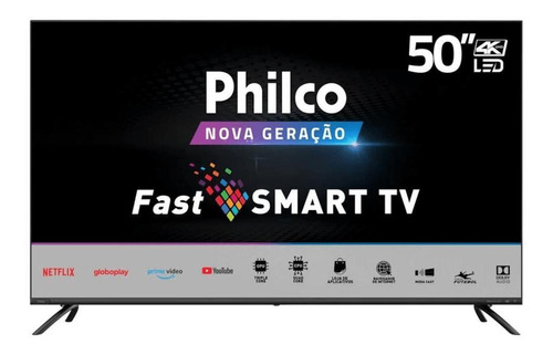 Smart Tv Led 50'' Philco, Ultrahd 4k Hdr10 Dolbyaudio Wifi