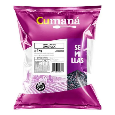 Semillas De Amapola Cumana Bolsa Sin Tacc X 1 Kg | MercadoLibre