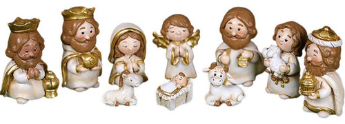 . Resina Natividad Figuras Pesebre Miniaturas Estatua Mesa