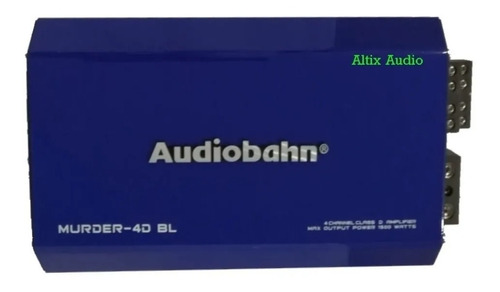 Amplificador Audiobahn Prime 4ch Murder-4d Bl Nano