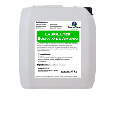 Lauril Eter Sulfato De Amonio Texapon Als Mejor Calidad 4 Kg | Envío gratis